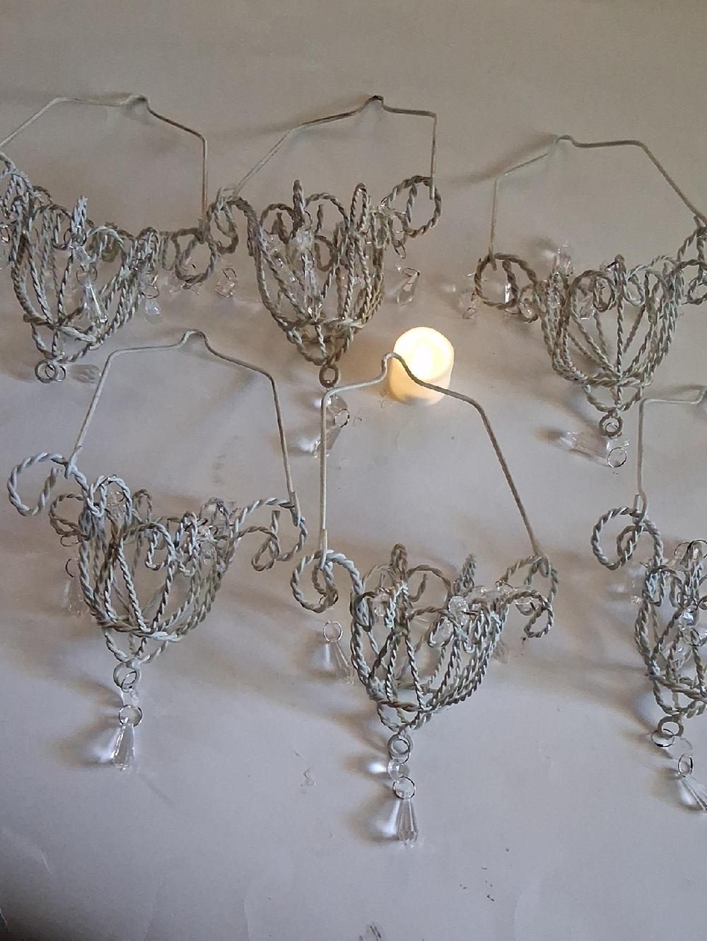 Mini Chandelier with Crystal Drops - Picture 8 of 8